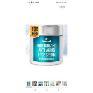 Organic Face Moisturizer for Men, Anti Aging Moisturizing Face Cream for...